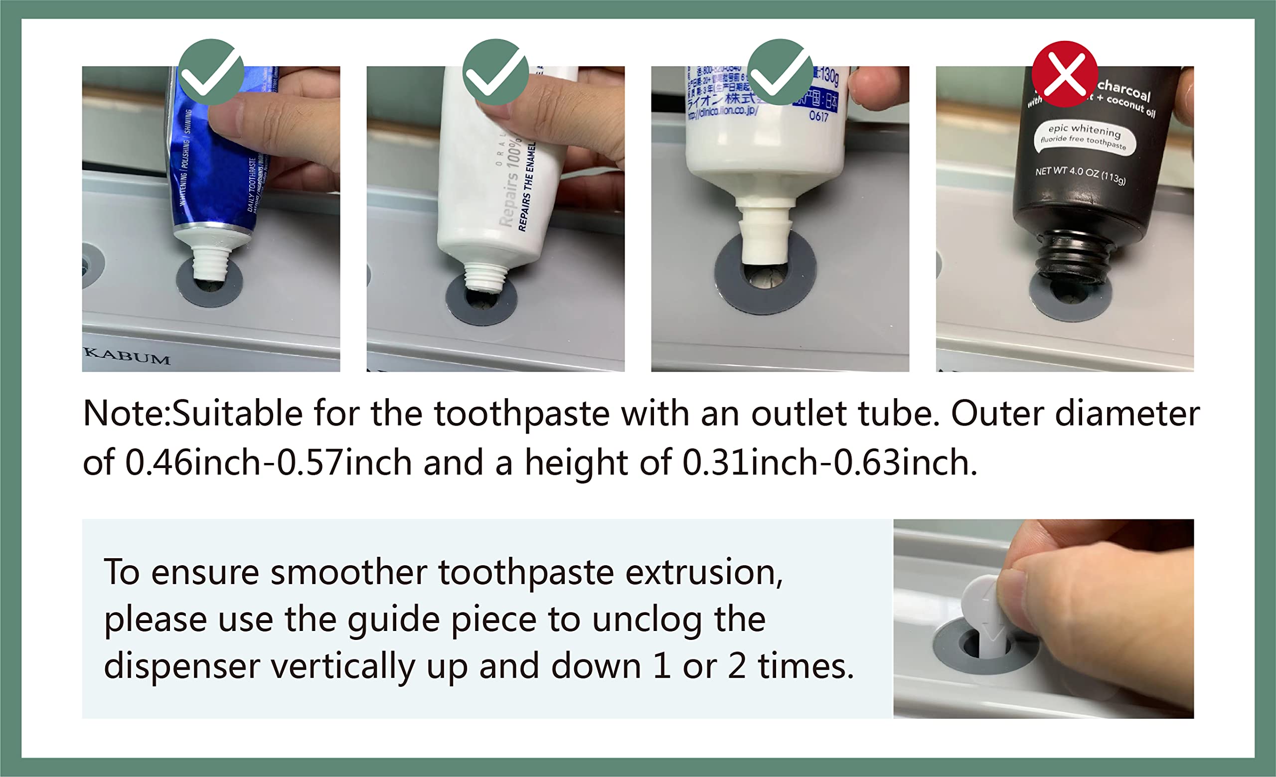 Kabum Toothbrush Holders For Bathrooms Toothpaste Dispenser - Cup Automatic Toothpaste Squeezer Wall Mounted, Toothbrush And Too